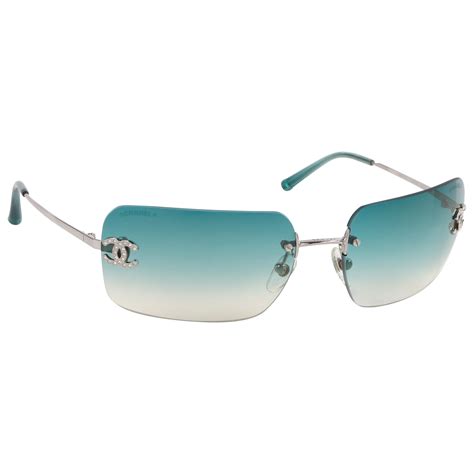 rhinestone chanel rimless sunglasses|coco Chanel sunglasses outlet.